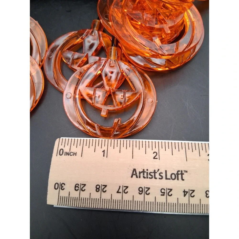 3 Set Bundle Halloween Jack-'O-Lantern, Mini Pumpkin & Orange String Lights READ
